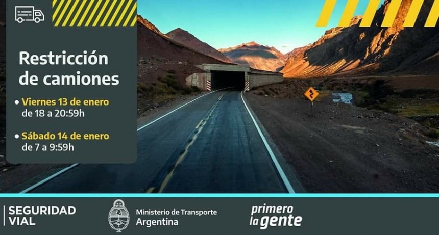  #ATENCION | RESTRICCIONES A LA CIRCULACIÓN DE CAMIONES