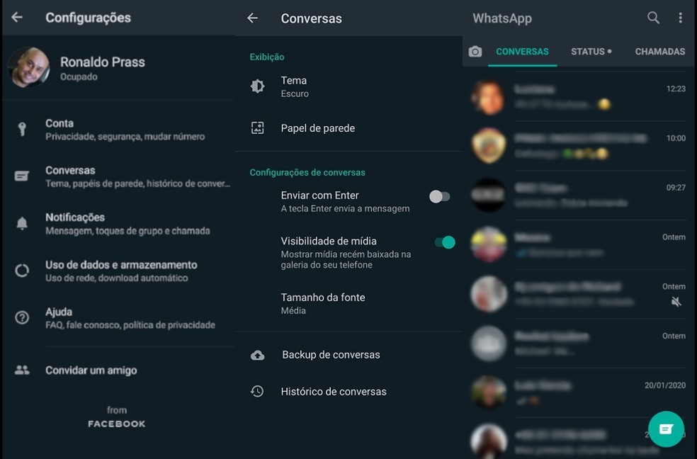 Así se activa el modo oscuro de WhatsApp para Android