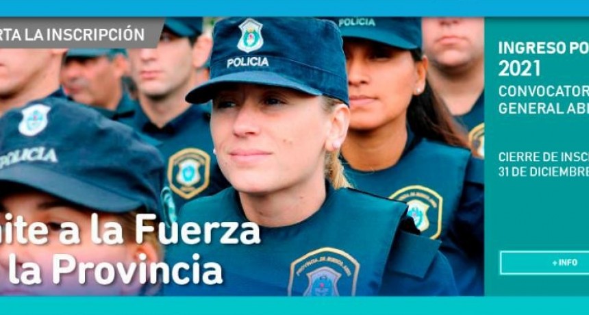 Abrieron la inscripción a la Policia Bonaerense