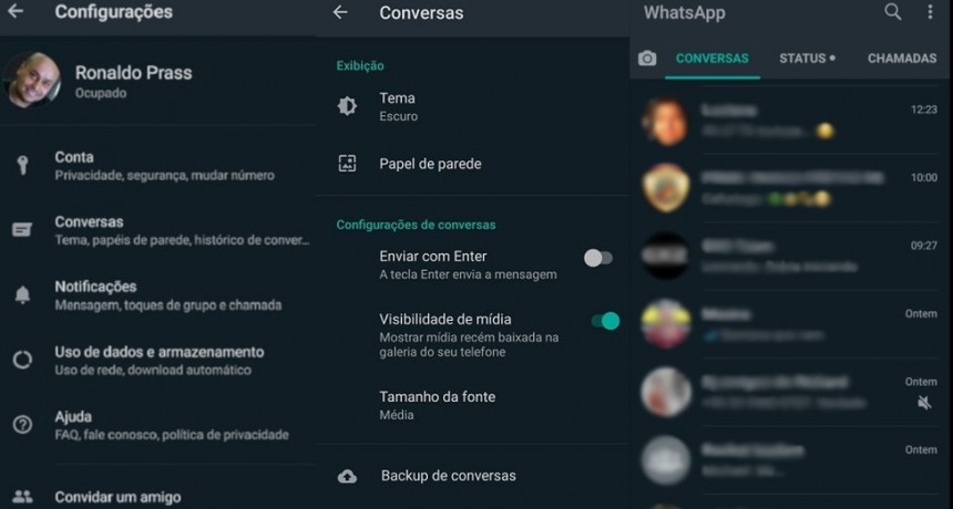 Así se activa el modo oscuro de WhatsApp para Android