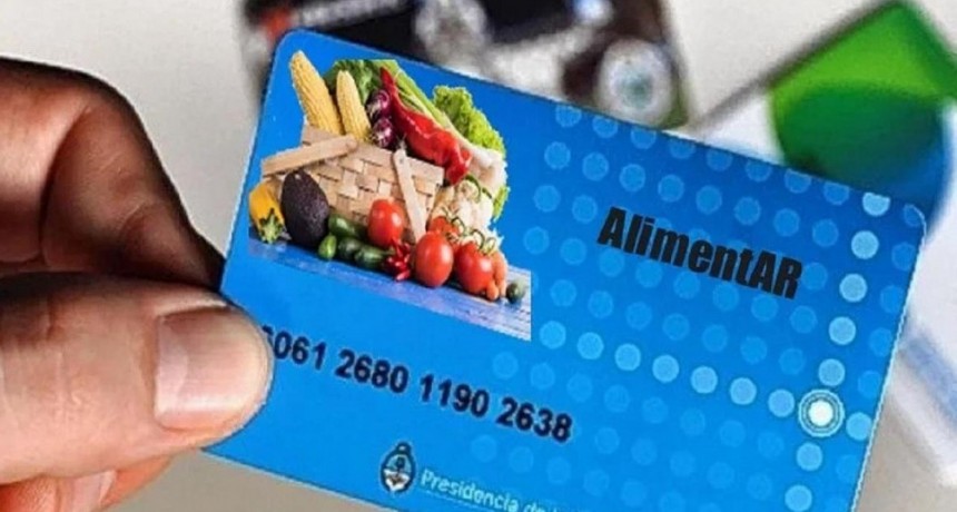 LA TARJETA ALIMENTAR YA ESTA EN RAMALLO